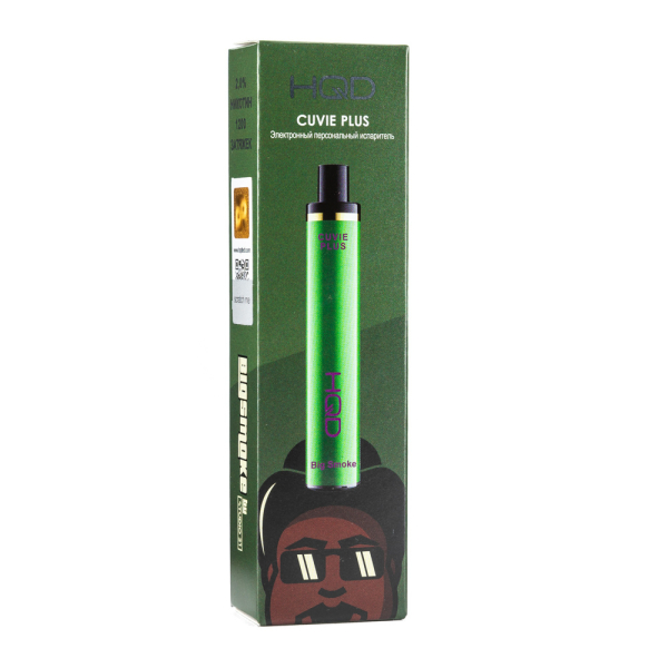 Одноразовая электронная сигарета HQD Cuvie Plus Big smoke 1200 затяжек в Сочи