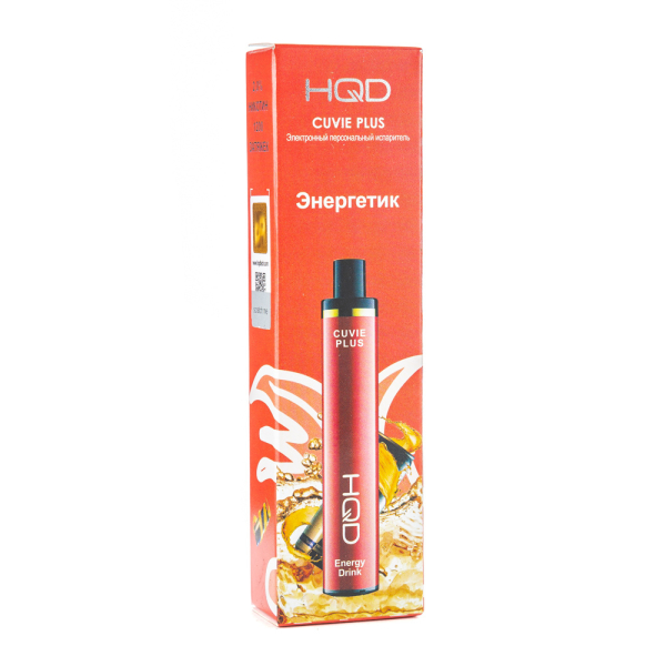 Одноразовая электронная сигарета HQD Cuvie Plus Energy Drink (Энергетик) 1200 затяжек в Сочи