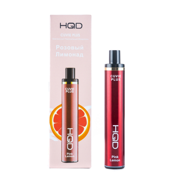 Одноразовая электронная сигарета HQD Cuvie Plus Pink Lemon (Розовый Лимонад) 1200 затяжек в Сочи