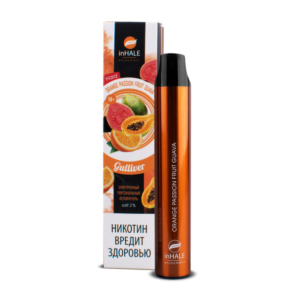 inHale Guliver Hard Orange Passion Fruit Guava (Апельсин Маракуйя Гуава) 1500 затяжек в Сочи