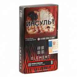 Табак ELEMENT ОГОНЬ IRISH CREAM (ИРЛАНДСКИЙ КРЕМ) 25 гр