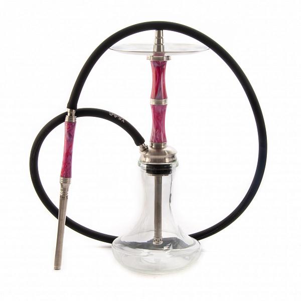 Кальян Y.K.A.P. Mini STR M3 (Розовый,Белый, 39 см) в Сочи