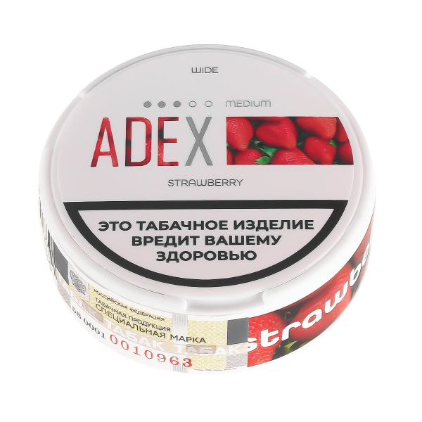 Жевательный табак Adex Medium Strawberry 9 грамм в Сочи