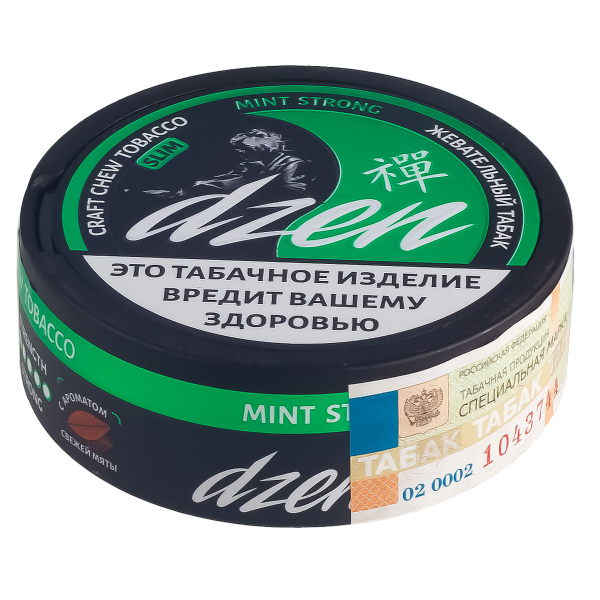Жевательный табак Dzen Strong Slim Mint 9 грамм в Сочи
