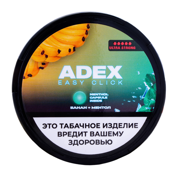 Жевательный табак ADEX Strong Банан Ментол 9 грамм в Сочи