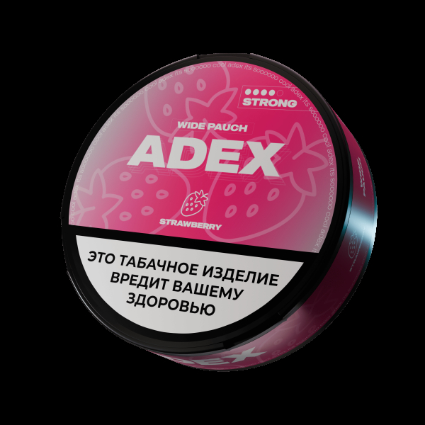 Жевательный табак ADEX Strong Wide Strawberry 9 грамм в Сочи