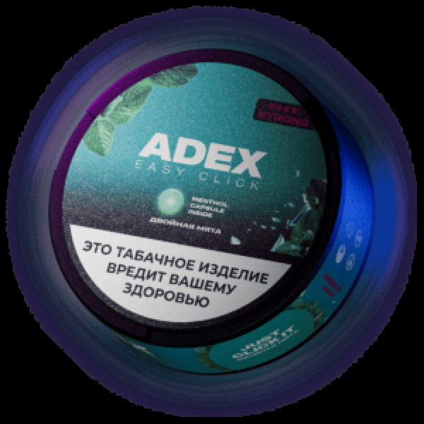Жевательный табак Adex Click Двойная  Мята Ментол 9 грамм в Сочи