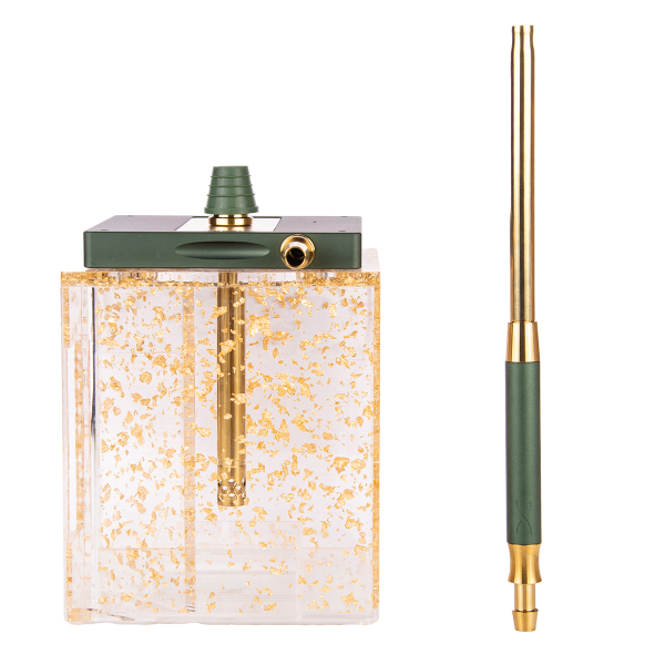 Кальян Hoob Atom Британский Гоночный Зелёный X Золото | Hoob Cube Gold в Сочи