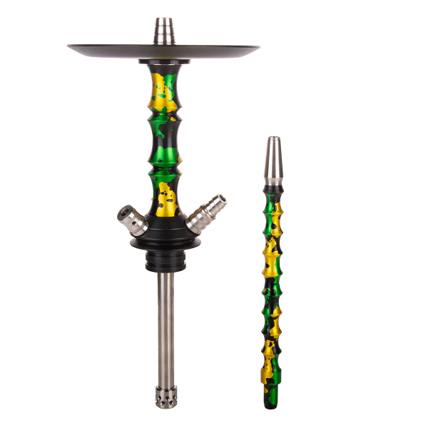 Кальян Mamay Customs Asian Micro Special Anod Зелёно Золотой Камуфляж в Сочи