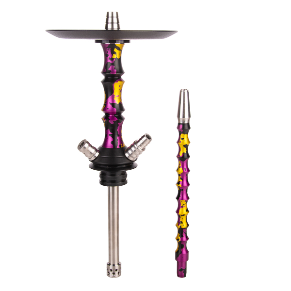 Кальян Mamay Customs Asian Micro Special Anod Пурпурно Золотой Камуфляж в Сочи