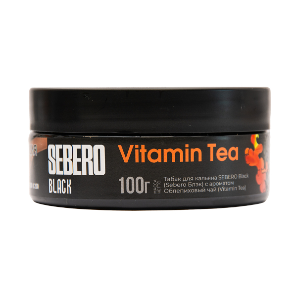 Табак Sebero Black Vitamin Tea Облепиховый Чай 100 грамм в Сочи