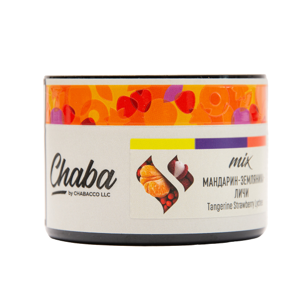 Безникотиновая смесь Chaba Mix Tangerine Strawberry Lychee Nicotine Free 40 грамм в Сочи