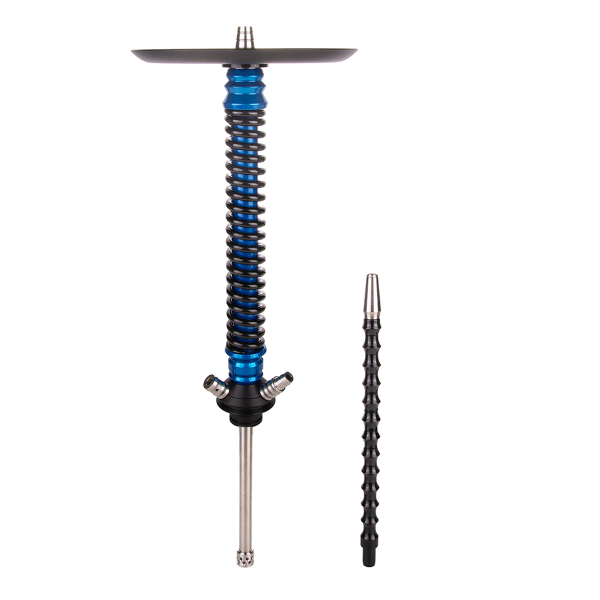 Кальян Mamay Customs Coilover Большой  Голубой Лак Чёрный в Сочи
