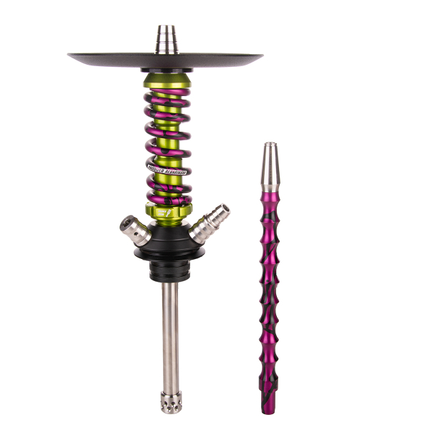 Кальян Mamay Customs Coilover Micro   Салатовый Сплеш Пурпурный в Сочи
