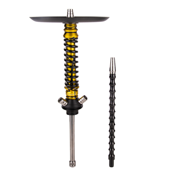 Кальян Mamay Customs Coilover Mini  Золотой Сплеш Чёрный в Сочи