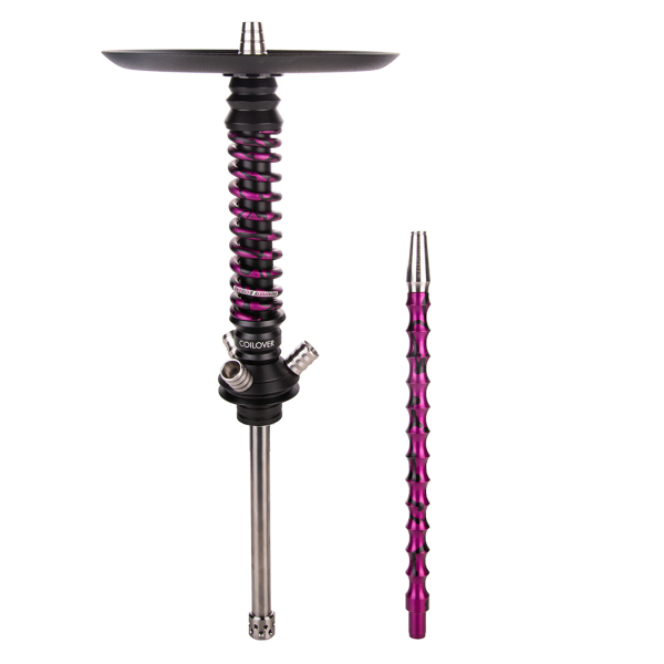 Кальян Mamay Customs Coilover Mini  Чёрный Пурпурный Сплеш в Сочи