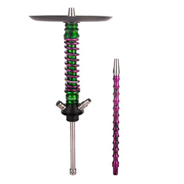 Кальян Mamay Customs Coilover Mini   Зелёный Сплеш Пурпурный Сплеш в Сочи