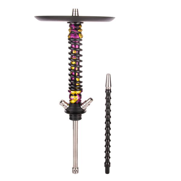 Кальян Mamay Customs Coilover Mini   Пурпурный/золотой Камуфляж Чёрный в Сочи