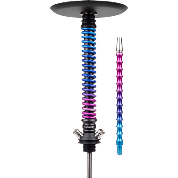 Кальян Mamay Customs Coilover Big Anod Черный Мат Blue Space в Сочи