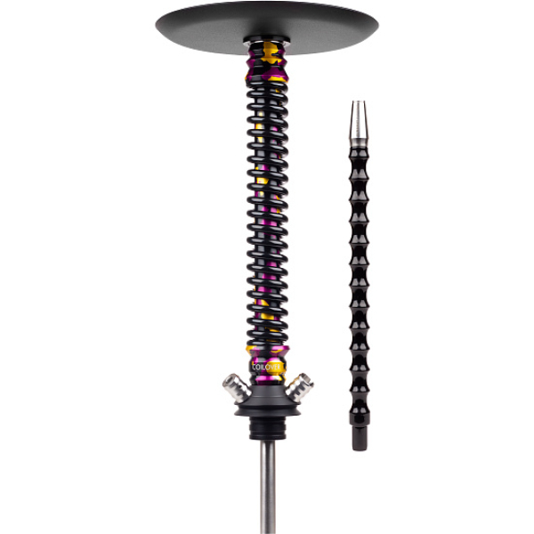 Кальян Mamay Customs Coilover Big Anod Special Purple Gold Camo Черный Глянец в Сочи