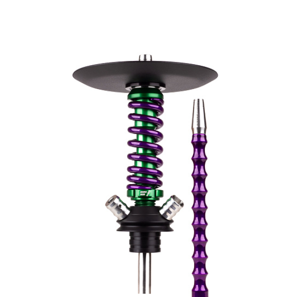 Кальян Mamay Customs Coilovers Micro Anod Green Фиолетовый Лак в Сочи