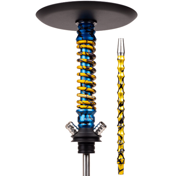 Кальян Mamay Customs Coilovers Mini Special Anod Blue Splash Gold в Сочи