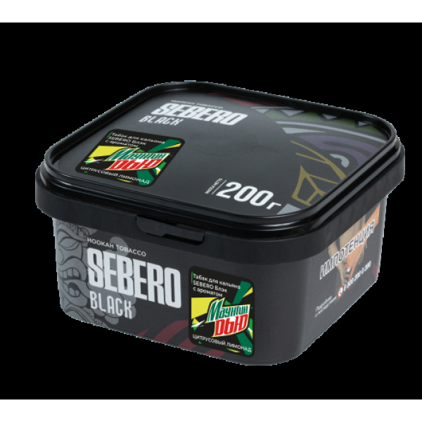 Табак Sebero Black Маунтин Дью Цитрусовый Лимонад 200 грамм в Сочи