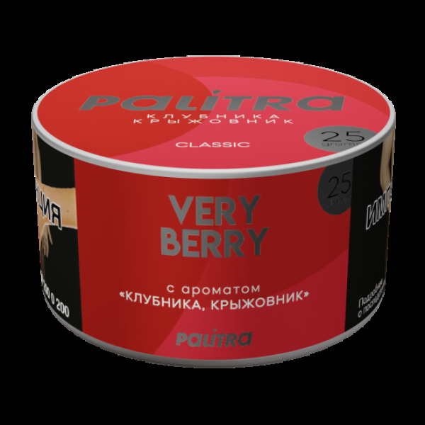 Табак Palitra Very Berry Клубника Крыжовник 25 грамм в Сочи