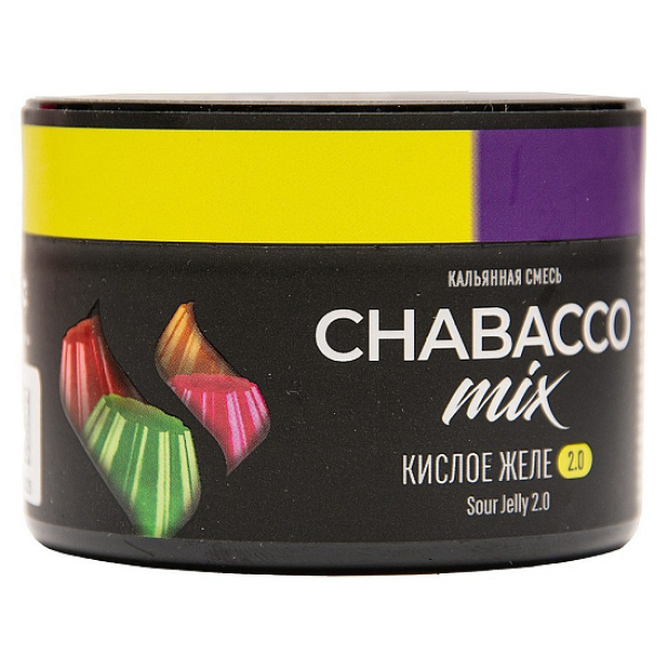 Бестабачная смесь Chabacco Mix Sour Jelly 2.0 Кислое Желе Medium 40 грамм в Сочи
