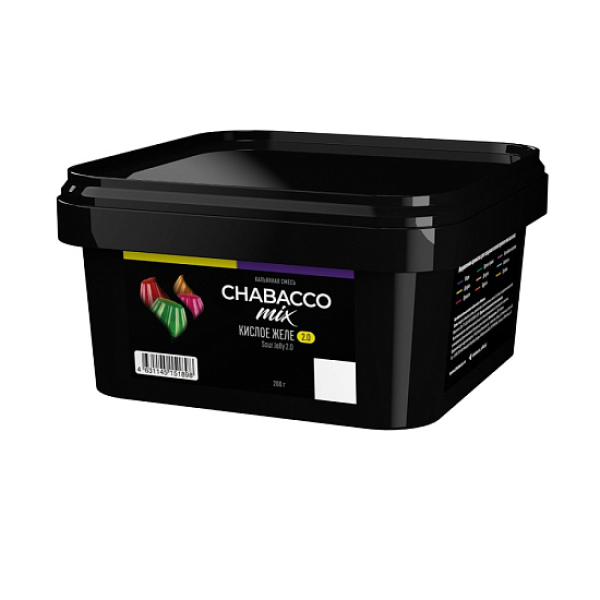 Бестабачная смесь Chabacco Mix Sour Jelly 2.0 Кислое Желе Medium 200 грамм в Сочи